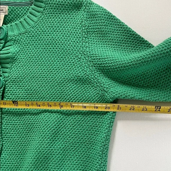 L.L. Bean Women’s Vintage Green Button Down Knit Cardigan - L - Picture 6 of 8